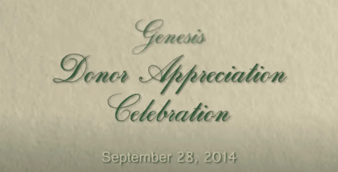 Genesis Donor Appreciation Celebration Post