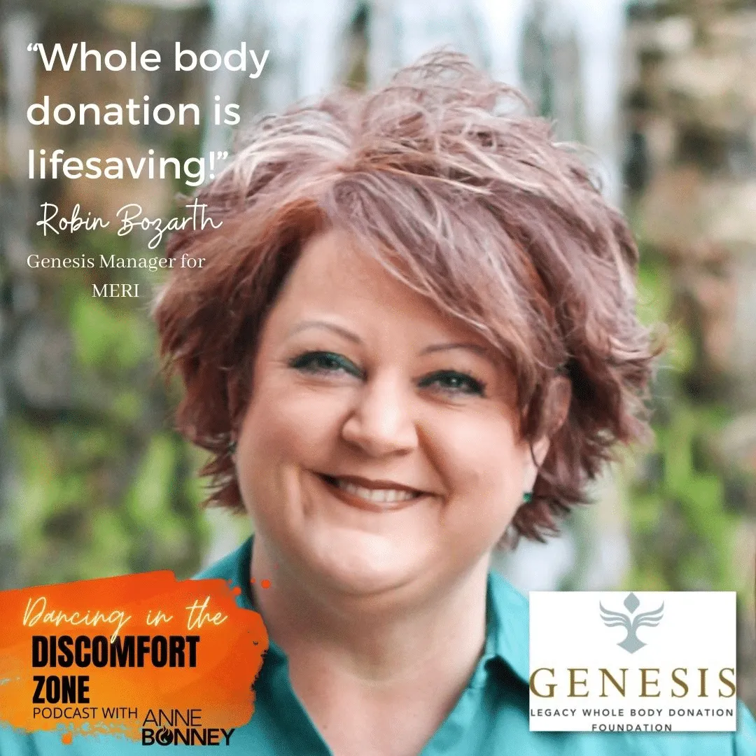Robin Bozarth featured on Episode 82 of the Dancing in the Discomfort Zone podcast